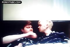 Blond guy suck 1st time