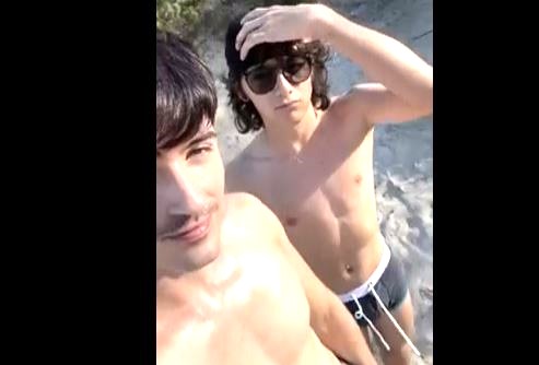 On the beach