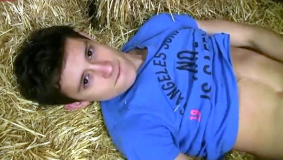 Boy in the straw