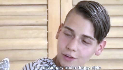Interview with a handsome boy